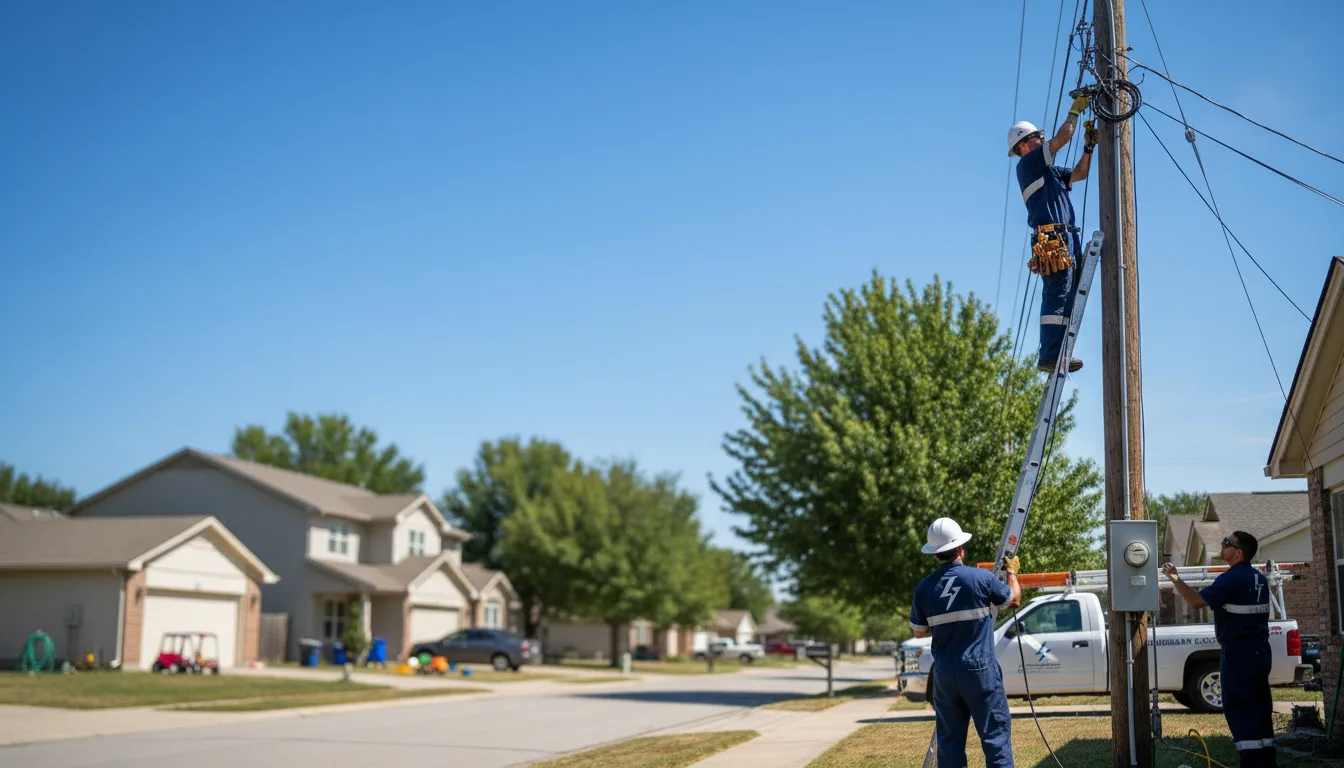 Residential electrician providing installation services in Peterman, AL